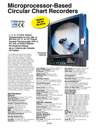 Thumbnail of document Data Sheet - CT9111 1 to 4 Channel Microprocessor-Based Circular Chart Recorder